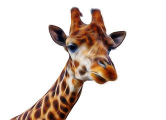 Obraz premium Giraffe head face