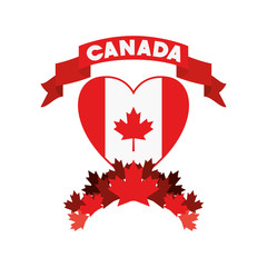 Canada symbol and maple leaf design