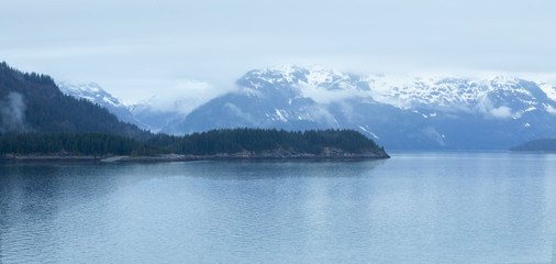 Glacier Bay National Park, Alaska, USA, is a natural heritage of the world, global warming, melting glaciers