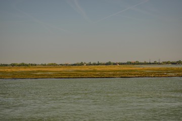 Isla en la laguna de Venecia.