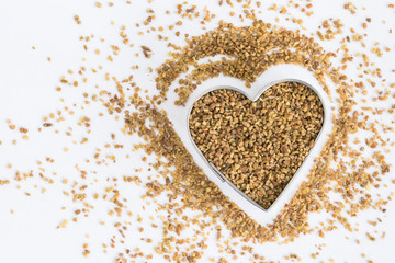 Anise Seeds in a Heart Shape