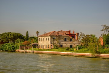Canal de acceso al amarradero de la isla de Torcello