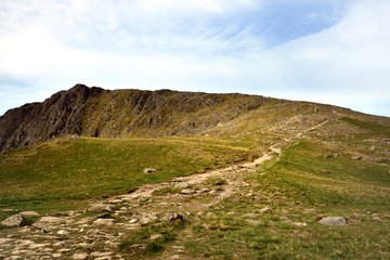 Onwards to the summit of Dow Crag