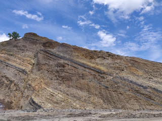 High grade coal mine, coal layer.