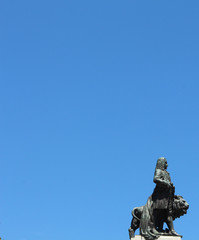 Marquis of Pompal statue with lion, Lisbon