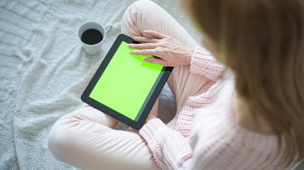 woman using smartphone
