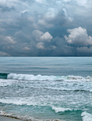 stormy day on beach