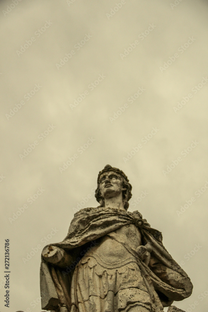 Wall mural ancient statue in toledo, madrid