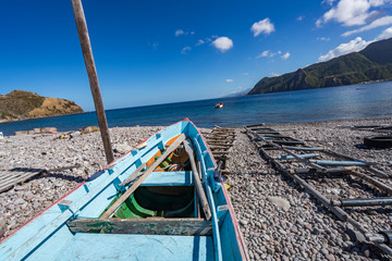  Scotts Head and dugout boats Views around the caribbean island of Dominica West indies