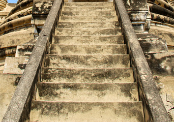 Wat Phra Sri Sanphet Temple with stupa in Ayutthaya, Thailand