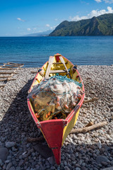  Scotts Head and dugout boats Views around the caribbean island of Dominica West indies