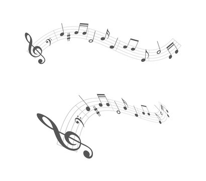 music notes design