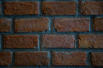 Red brick wall texture background for interior or exterior decoration