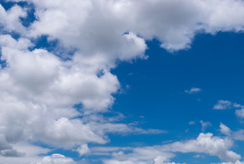 Fluffy White Clouds Floating in a Beautiful Blue Sky 08