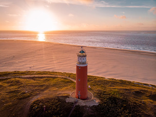 Lighthouse Texel Netherlands, Dutch Island Texel Holland