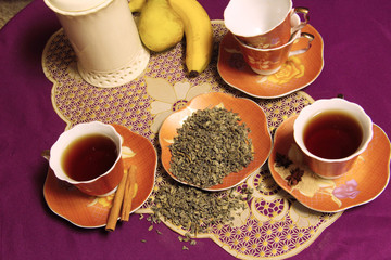 cup of tea and cookies