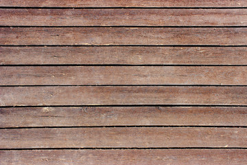 Brown wooden floor of horizontal boards