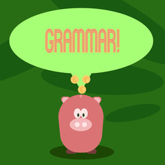 Writing note showing Grammar. Business photo showcasing System and Structure of a Language Correct Proper Writing Rules