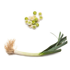 Obraz premium Leek, Porro, Allium ampeloprasum,