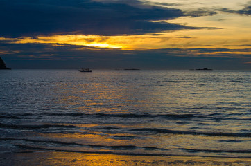 Sunset on the sea in Langkawi