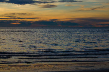 Sunset on the sea in Langkawi