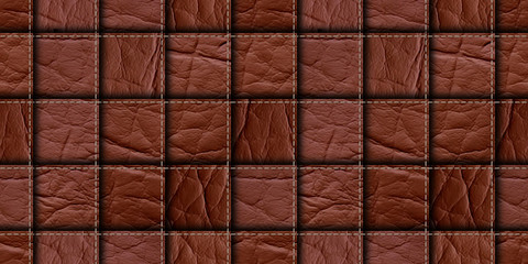 Fototapeta premium seamless leather patchwork background
