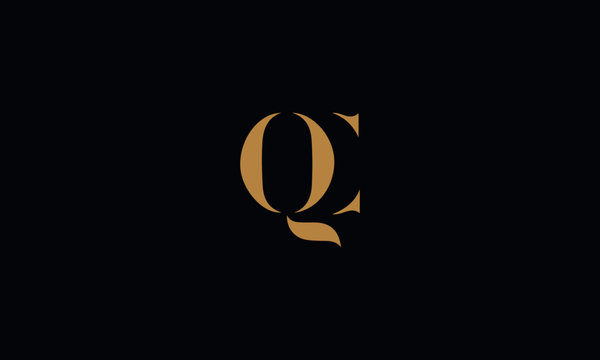 QC logo design template vector illustration
