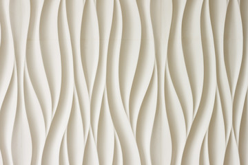 The texture of relief 3D panels in the form of waves. Background