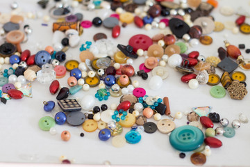 buttons on white background