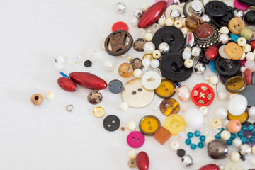 buttons on white background