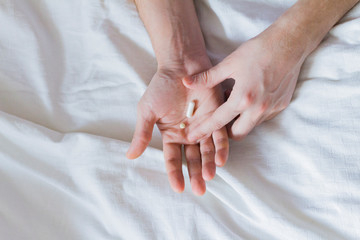 hands of man and woman