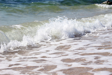 waves on the beach