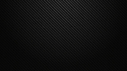 Fototapeta premium Dark background. Black horizontal 3D stripes. Vector illustration.