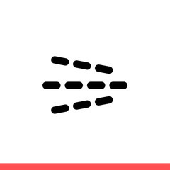 Spray vector icon, symbol. Simple, flat design isolated on white background for web or mobile app