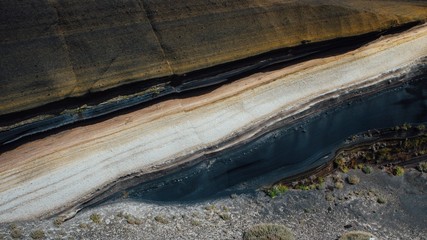 stratum of Earth crust in cross-section, abstract background