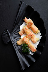 Japanese food menu,Fried crab sticks