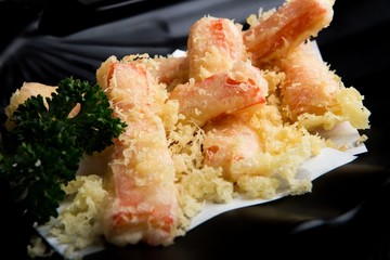 Japanese food menu,Fried crab sticks