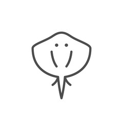 Stingray line outline modern icon