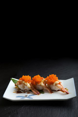 Creative Japanese food menu,sushi