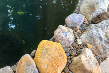 Stones on the seashore.