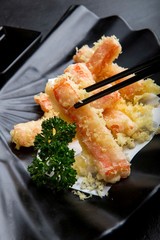 Japanese food menu,Fried crab sticks