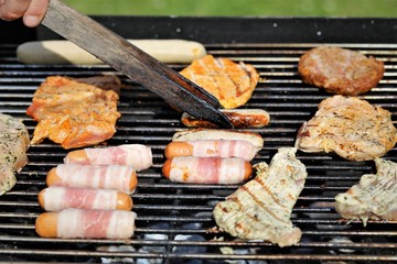 meat on grill