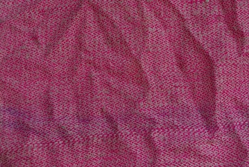 red fabric texture from old woolen cloth