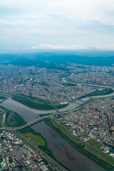 台湾 台北市街地航空写真