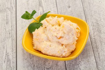 Curd with dry apricot