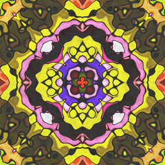  Kaleidoscopic art- geometry seamless ornate