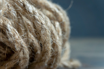 Jute twine in close-up