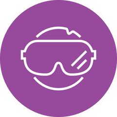 Virtual Reality Headset Outline Icon