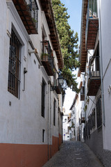 Fototapeta na wymiar Street in Granada, Andalusia, Spain