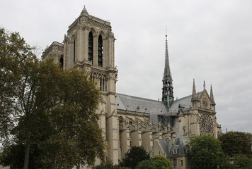 Fototapeta na wymiar Cathedral of Notre Dame de Paris before the fire